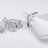 Marie Dumas Acrylic Crystal Clear Napkin Ring - Set of 4