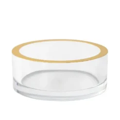 Marie Dumas Acrylic Wine Bottle Coaster with Gold Trim