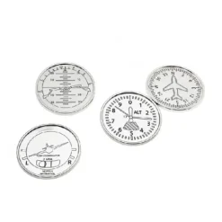 Marie Dumas Airplane Coasters - Set of 4