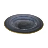 Marie Dumas Alabaster Charger with Gold Trim