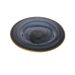 Marie Dumas Alabaster Salad Plate with Gold Trim