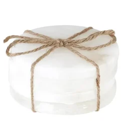 Marie Dumas Alabaster Set of 4 Coasters