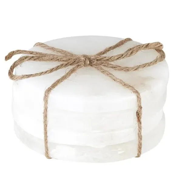 Marie Dumas Alabaster Set of 4 Coasters
