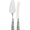 Marie Dumas Aladdin Grey Cake & Knife Serving Set