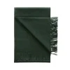 Marie Dumas Alpaca Baby Forest Green Throw