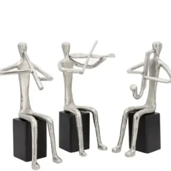 Marie Dumas Aluminum Musicians - Set of 3