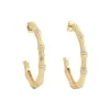 Marie Dumas Anabel Aram Bamboo Single Hoop Earrings