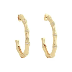 Marie Dumas Anabel Aram Bamboo Single Hoop Earrings