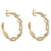Marie Dumas Anabel Aram Coral Hoop Earrings