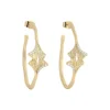 Marie Dumas Anabel Aram Ginkgo Hoop Earrings