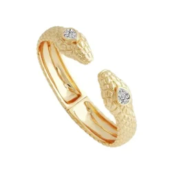 Marie Dumas Anabel Aram Serpent Double Head Hinged Bracelet