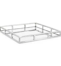 Marie Dumas Angle Edge Mirrored Square Tray