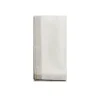 Marie Dumas Atlas Napkin White with Taupe Border