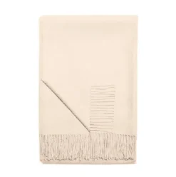 Marie Dumas Baby Alpaca Ivory Throw