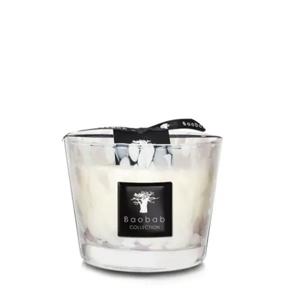 Marie Dumas Baobab Collection White Pearls Small Candle