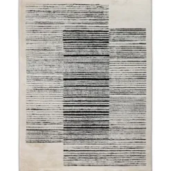 Marie Dumas Beige & Black Sherpa 3x5 Rug