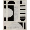 Marie Dumas Black & Beige Shape Sherpa 3x5 Rug