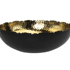 Marie Dumas Black & Gold Serving Bowl