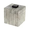 Marie Dumas Black & White Stripped Box - Small