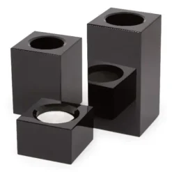 Marie Dumas Black Crystal Candle Holder - Small
