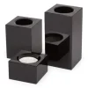 Marie Dumas Black Crystal Candle Holder - Medium