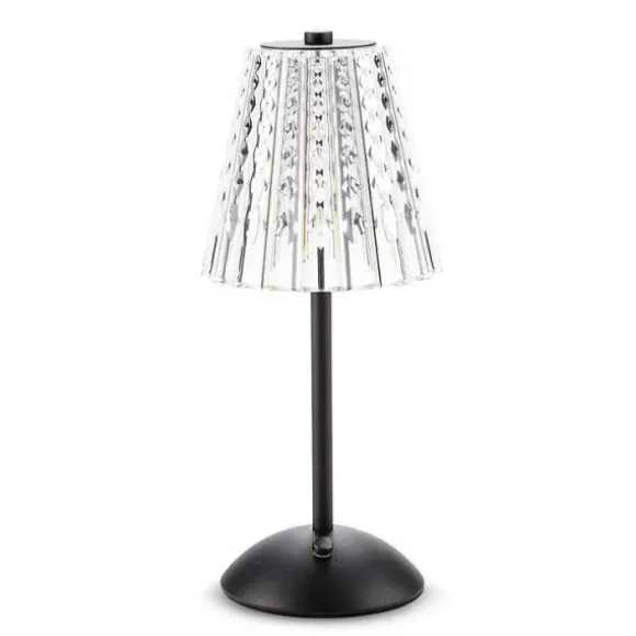 Marie Dumas Black Crystal Shade Lamp