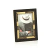 Marie Dumas Black Horn & Brass 4x6 Frame