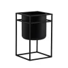 Marie Dumas Black Metal Small Pot Planter