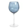 Marie Dumas Blue Dot Wine Glass