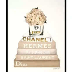 Marie Dumas Book Stack Cream Peony