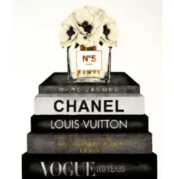Marie Dumas Book Stack Grey Poppy