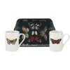 Marie Dumas Botanical Garden Harmony Set of 2 Mugs & Tray