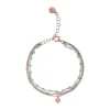 Marie Dumas Bronzallure Aqua Multi Strand Bracelet