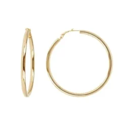 Marie Dumas Bronzallure Big Gold Hoop Earrings