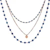 Marie Dumas Bronzallure Blue Multi Strand Necklace
