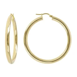 Marie Dumas Bronzallure Golden Hoop Earrings