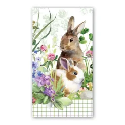 Marie Dumas Bunny Meadow Hostess Napkin
