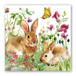 Marie Dumas Bunny Meadow Luncheon Napkins