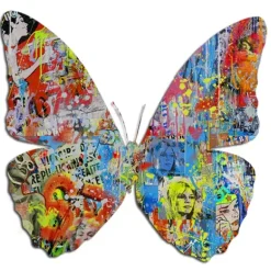Marie Dumas Butterfly Popart Wall Art