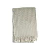 Marie Dumas Cable with Border Throw