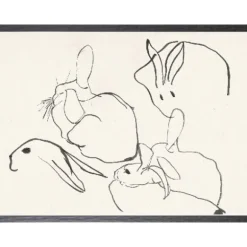 Marie Dumas Cachet Rabbit Study 1896 Print