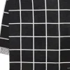 Marie Dumas Cashmink Black & White Grid Throw