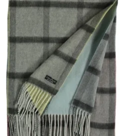 Marie Dumas Cashmink Elephant Plaid Scarf