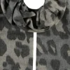 Marie Dumas Cashmink Leopard Print Scarf