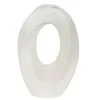 Marie Dumas Ceramic White Twirl Vase