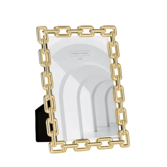Marie Dumas Chain Link Gold 4x6 Picture Frame