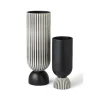 Marie Dumas Charlotte Black and White Vases - Set of 2