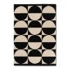 Marie Dumas Circles Black & White 7x9 Rug