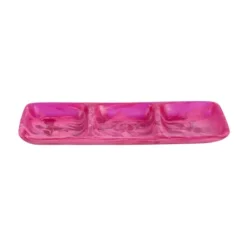 Marie Dumas Classic Magenta 3-Section Tray