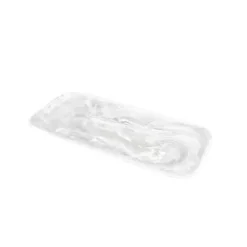 Marie Dumas Classic White Swirl Platter